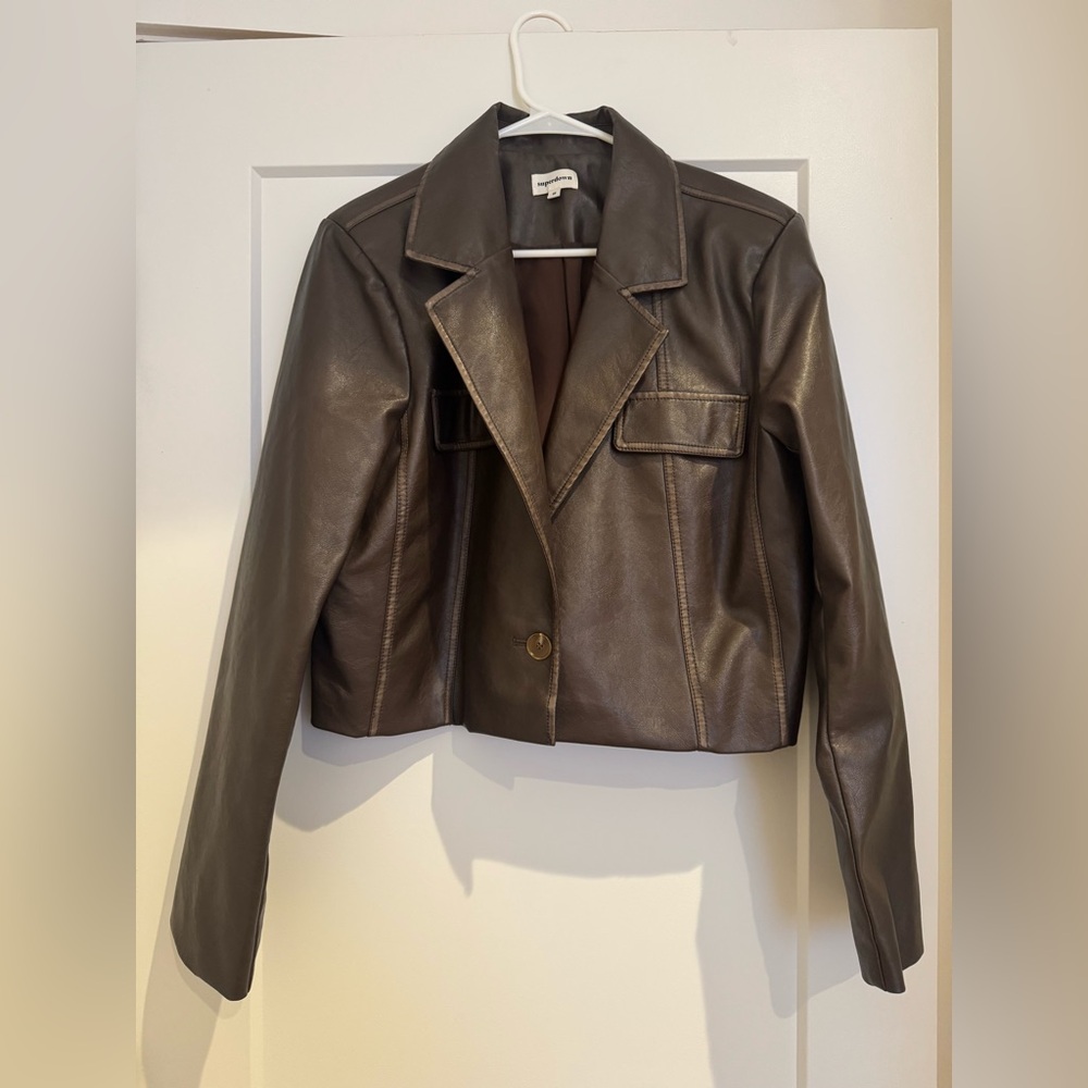 Superdown Blakely Faux Leather Jacket